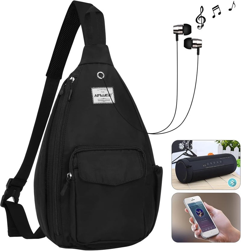 HAWEE Backpack Sling for Women Anti-Water Crossbody Bag Inclined Adjustable Pack | Casual, Adjustable Strap, Water Repellent, for Travel/Sport - Image 2